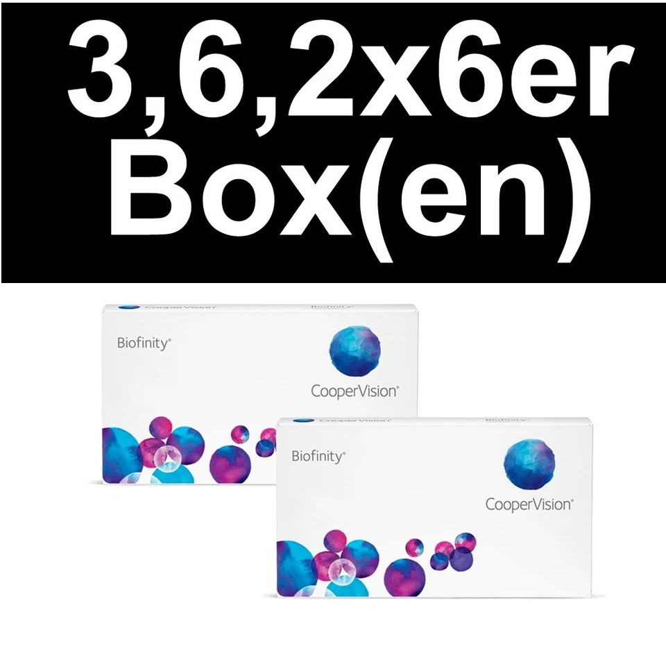 Biofinity ® Cooper® 3er, 6er oder 2x6er Box  --versandkostenfrei-- Cooper Vision - Bild 2 von 4