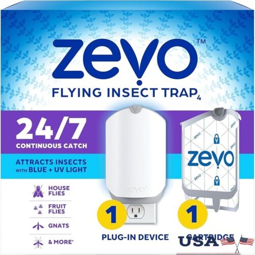 Indoor Flying Insect Trap Plug in Bug Catcher Flies Gnats Moths Mosquitos New