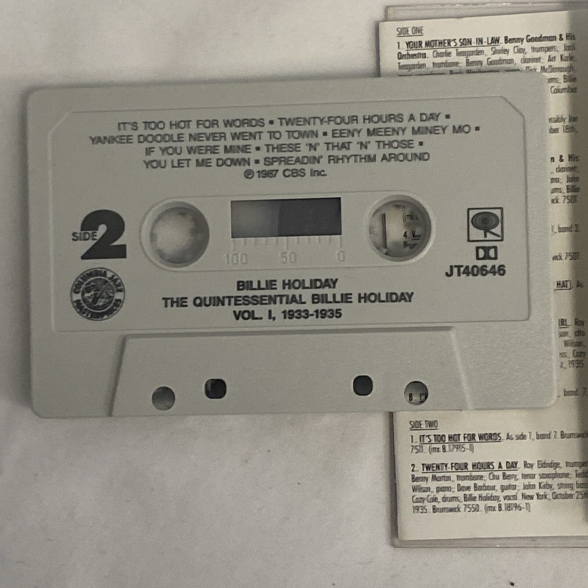 Billie Holiday - The Quintessential Billie Holiday Vol 1, 1933  