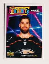 JANI HAKANPAA 2020-21 Upper Deck Series 2 Portraits Rookie #P-100 Anaheim Ducks