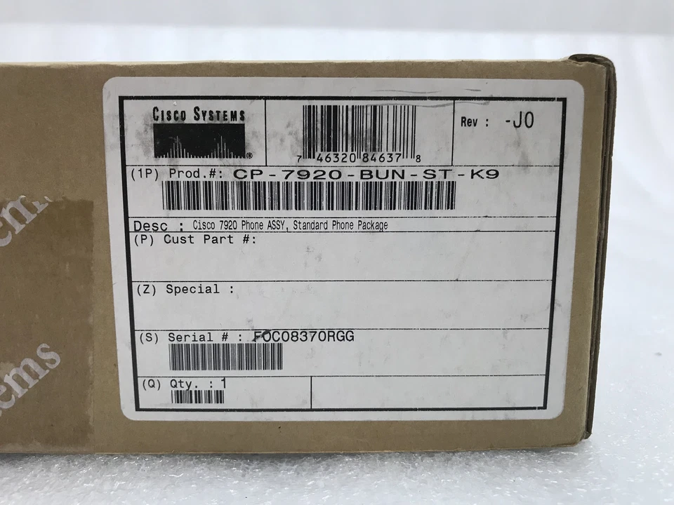 New OEM Sealed Cisco 7920 Unified Wireless IP Phone CP-7920-BUN-ST-K9 - Image 2 of 4