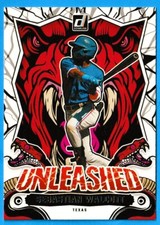2024 Panini Donruss Baseball Unleashed Sebastian Walcott #10 Texas Rangers