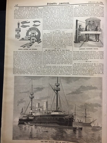 NY Metropolitan Telephone Company 1889 Scientific American - Picture 5 of 8