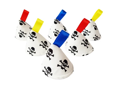 SMALL FACE WORLD Skulls Pee Pee TeePee x 6 // Wee Stop Cones Teepees // Boy Baby Shower Gift