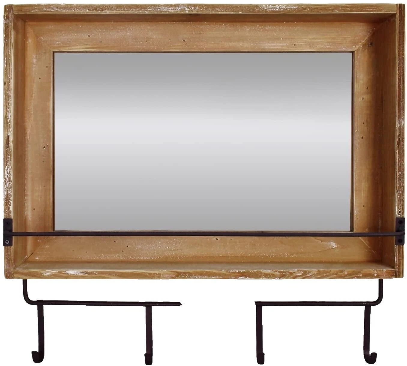 Wooden Home Décor Mirrors with Shelf