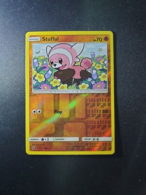 Stufful - 2017 Pokemon Crimson Invasion Reverse Holo #55/111 - NM/MT