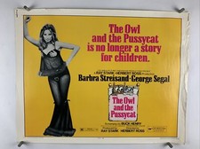OWL  PUSSYCAT Movie Poster VeryGood Half Sheet 1971 Barbra Streisand 286