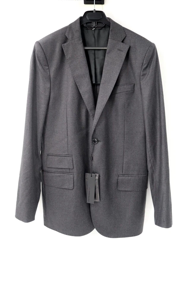 NUEVO CON ETIQUETAS J. LINDEBERG loro piana abrigo deportivo para hombre 40L Donnie Soft Legend franela lana Foto 2 de 4