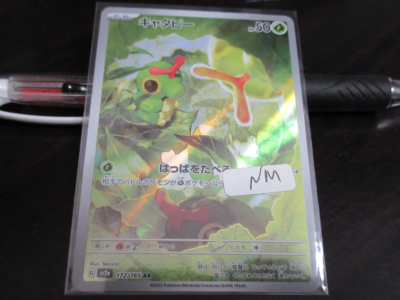 Damaged Pokemon card sv2a 172/165 Caterpie AR 傷 | eBay