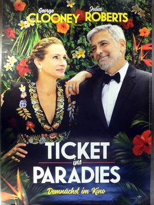 Ticket ins Paradies - Teaser - George Clooney - Filmposter A1 84x60cm gerollt