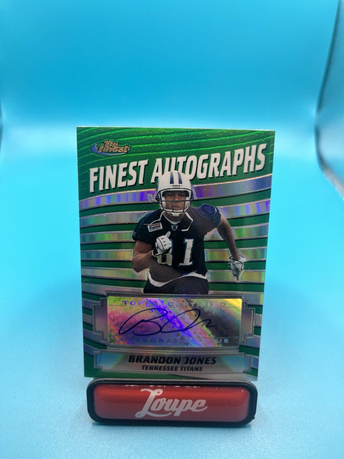 Brandon Jones Finest Autographs #FABJ Refractor