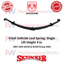 Skyjacker Softride Leaf Spring Single 4" Front For 87-93 Dodge W350, W250 Pickup
