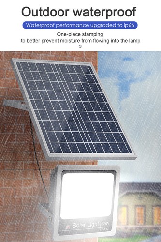 Solar Floodlight Outdoor With Remote Control For Roads Driveway Courtyard Garden - Picture 8 of 19