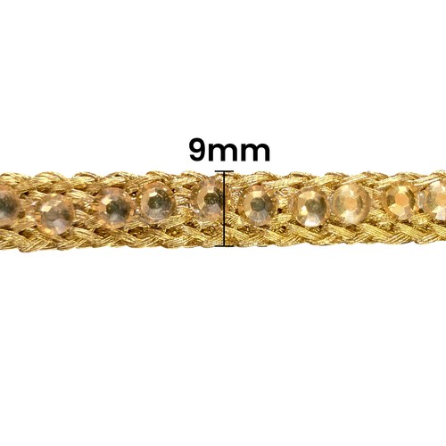 Cuentas de oro plateadas flecos novia saris borla costura artesanal borde cortina 4M - Imagen 15 de 39