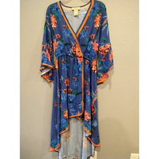 Flying Tomatoes floral wrap dress