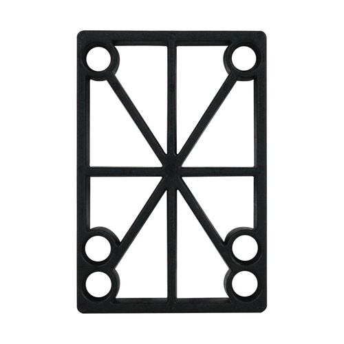 Skateboard Old School Riser Pads 1/2" (12mm) Set of 2 Risers Black Hard Plastic - Picture 2 of 4