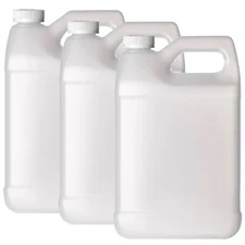 F-Style 38/400 Natura 1 Gallon Bottle HDPE Jug w/ Child Proof Cap (128oz) 3 pack