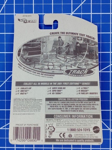 Hot Wheels 2001 First Editions Super Tuned #017 ** VINTAGE 2001 ** PR5 WHEELS ** - Picture 3 of 3
