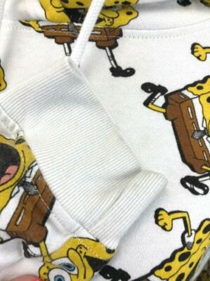spongebob cropped moletom com capuz