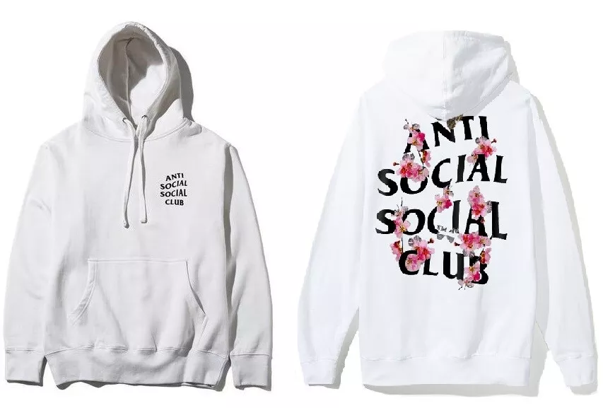 DS Anti Social Social Club ASSC Black Logo KKOCH White Hoodie Supreme Bape  Kith