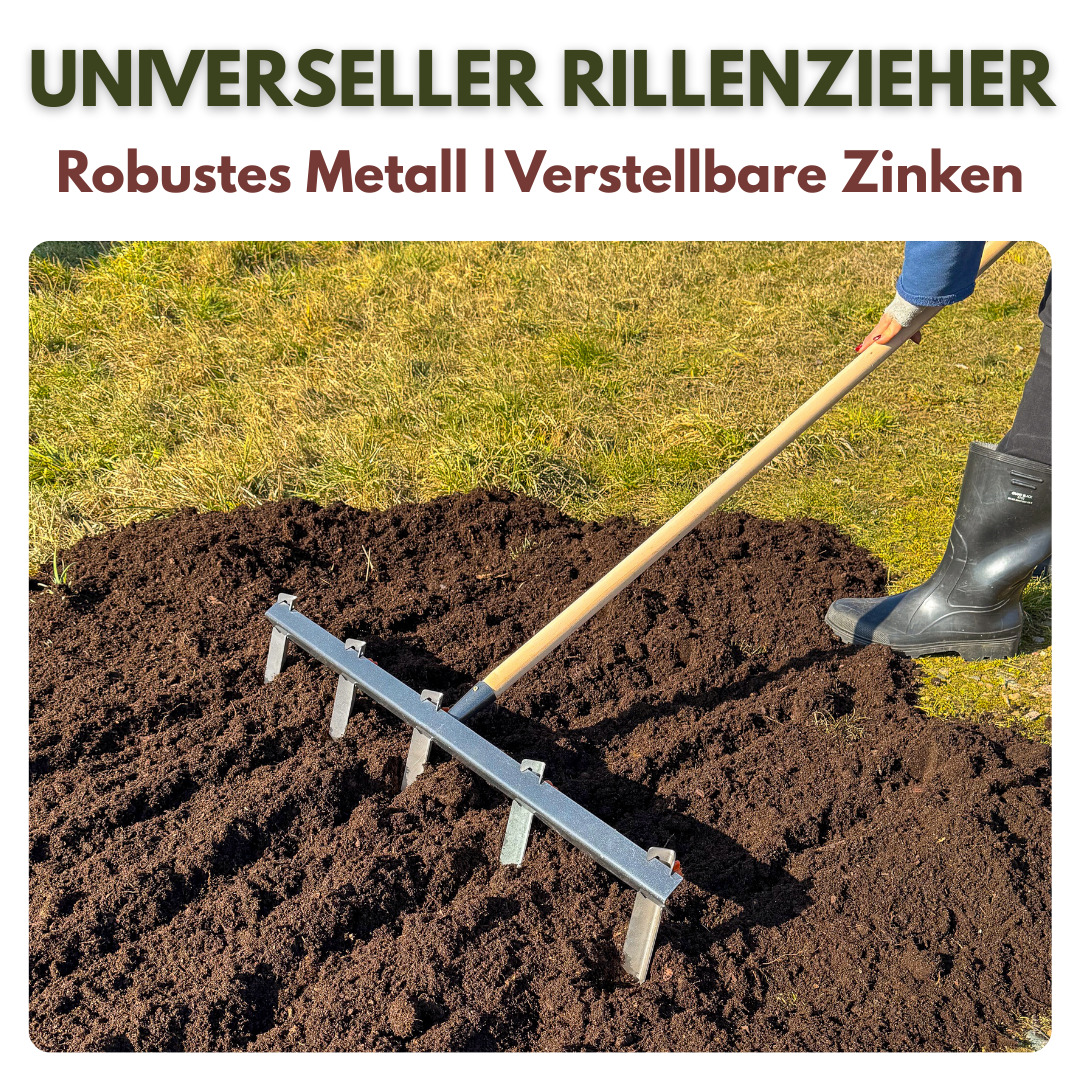 80 cm Rillenzieher Reihenzieher Furchenzieher für Saatgut Saatkartoffeln TMX