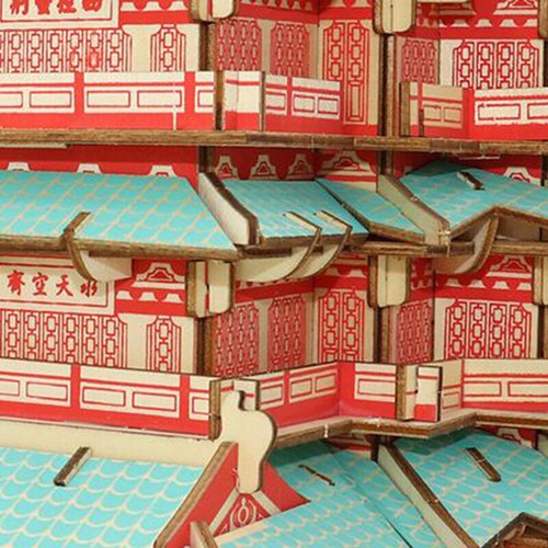 3D TengWang Pavilion Puzzle Chinese Ancient Architecture Model Children Game Toy - Picture 7 of 8