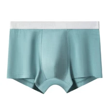 New in Men's Modal Antibacterial Breathable Plus Size Mid Waist Boxer Briefs