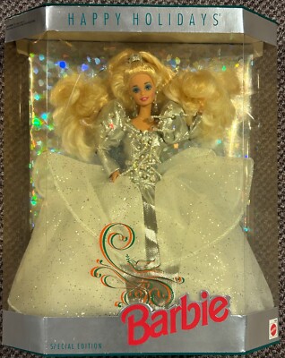 Vintage 1992 Barbie Doll Happy Holiday Special Edition NEW in Box