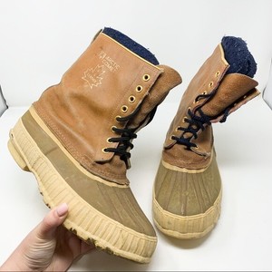wool lined duck boots