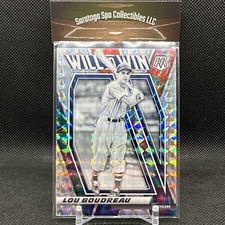 Lou Boudreau 2021 Mosaic Will to Win Green Prizm WTW11 Cleveland Indians HOF