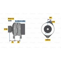 Bosch Generator Lichtmaschine 90A 14V FüR Peugeot Boxer Bus CitroëN Jumper