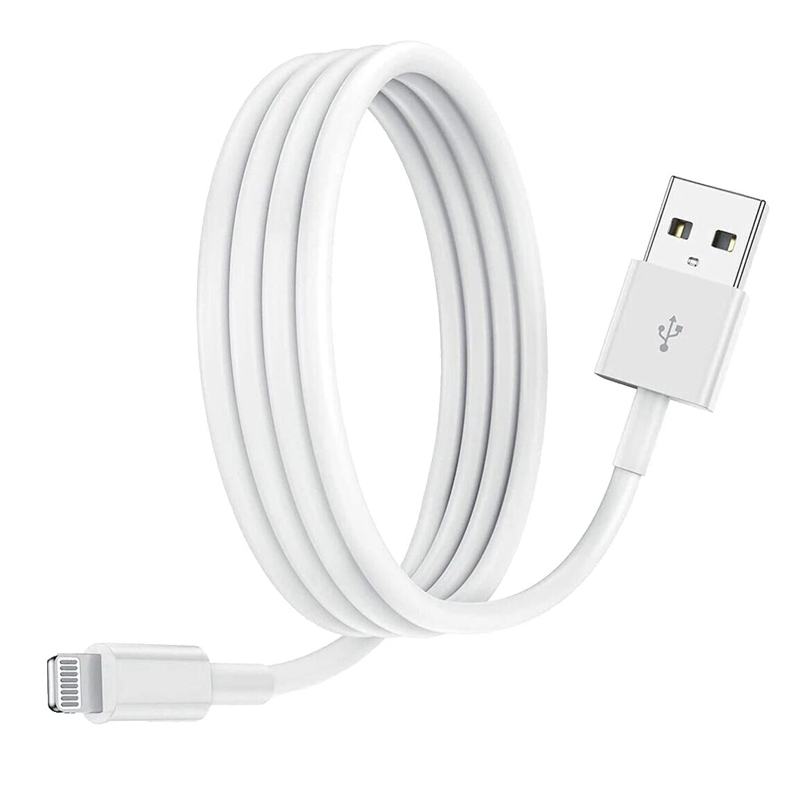 White 3 ft Cable Cell Phone USB Cables