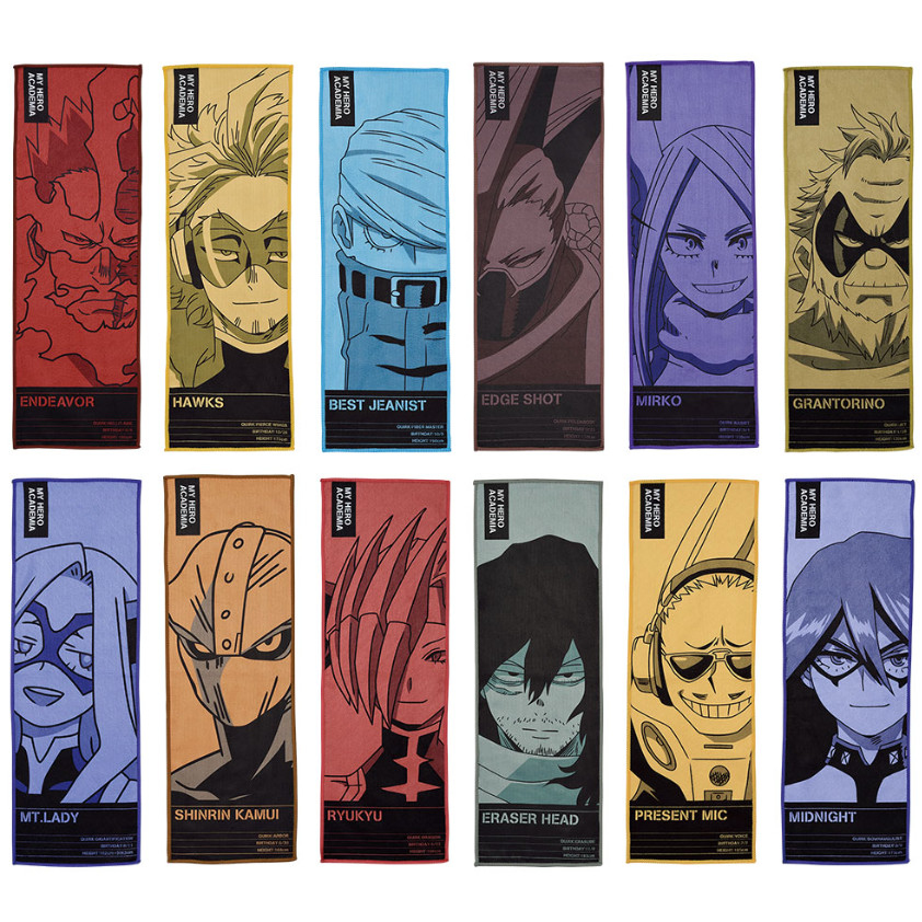 パーツアソート　myui様 Bandai Ichiban Kuji My Hero Academia The Top 5! I 60cm Towel