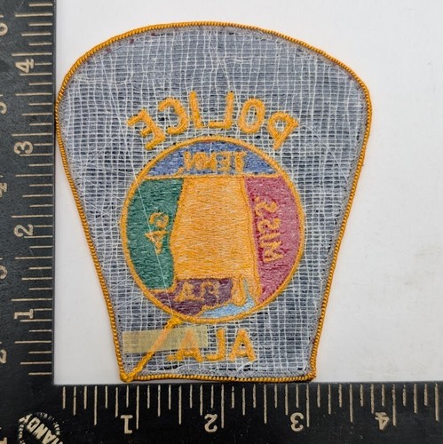 Stck. 2 Alabama Polizei Patch ALA State Karte Design bestickt Strafverfolgung 90er - Bild 3 von 3