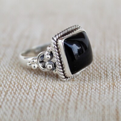 Anello in argento e onice - Atlantide 2002