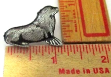 walrus pin vintage collectible old marine sea ocean mammal pinback jewelry