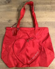 Victoria  s Secret Valentine's Day Red HEART PACKABLE Tote Shoulder Bag 2024 NWT