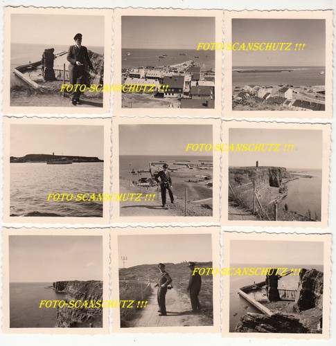 9 Foto Bundeswehr Panzer-Soldat auf der Insel Helgoland Ausfahrt 1956
