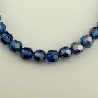 144 Piece Swarovski 5000 Crystal Sapphire Satin 4mm Round Faceted Beads — photo 2