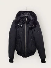 Moose Knuckles Black Down Ballistic Bomber Padded Jacket 121303289