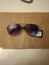 NWT Foster Grant Sunglasses TR20 01 BLK Oversized Aviator Trend 100% UVA-UVB