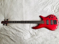 ibanez sr300eb bass guitar in candy apple red