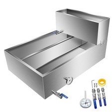 24X36X19 Maple Syrup Evaporator Pan Stainless with Valves and Thermometer