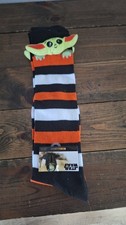 DISNEY Star Wars - The Mandalorian Baby Yoda socks size 4-10 STUFFED 3D NWT