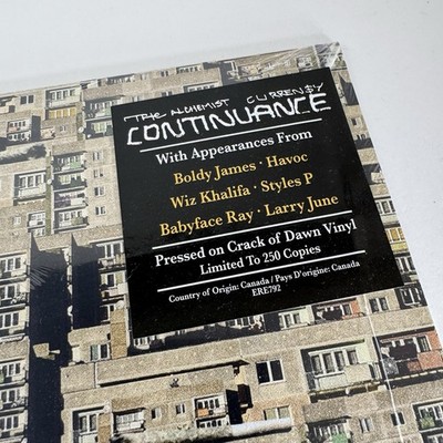 Curren$Y The Alchemist Continuance Vinyl Record LP Crack Of Dawn