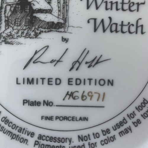 Franklin Mint Heirloom “Reloj de Invierno” Plato de Porcelana Fina 8” - Imagen 3 de 3