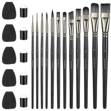 22 PCS Face Paint Brushes and Sponges Set, Face Painting Brushes for Acrylic ...