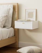 Floating Nightstand,Wall Mounted Night Stand with Drawer,Small Floating Shelves,