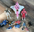 Vintage Lot Of Power Rangers Action Figures Mini  Bandai