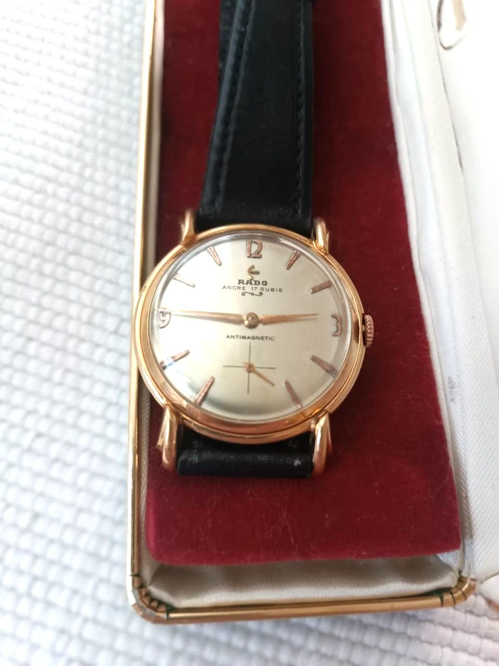 BIG 37 MMS RADO CALIBER AS 1560 MANUAL WIND FANCY LUGS SWISS WATCH from Ca 1950 - Image 3 of 4